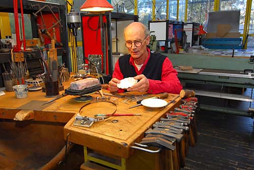 John Whisson: Frank Bauer at work in his studio