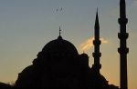 Sunset over mosque