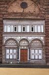 Old Renaissance building facade.Tuscany.