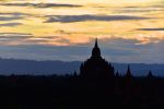 Sunset over the temples of Bagan